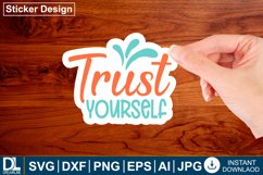 Motivational sticker design, Inspirational sticker design Product Image 1