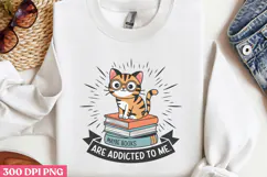 Books are addicted to me PNG, Reading Books Sublimation PNG Product Image 2