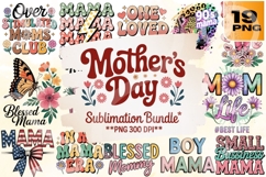 Mother’s Day Sublimation PNG Bundle 19 Designs Product Image 1