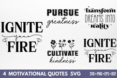 Motivational Quotes Designs SVG Product Image 1