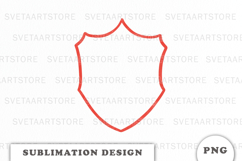 Red Crest Christmas Frame png Product Image 1