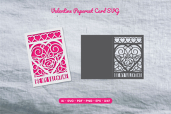 Valentine Papercut Card SVG Product Image 1