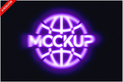 Neon Text Effect Glowing Logo Product Image 1