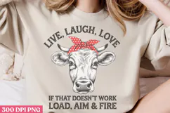 Live Laugh Love If That PNG, Funny Animal Jokes sublimation Product Image 2
