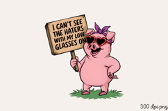 I CAN T SEE THE HATERS WITH MY WINE GLASSES ON PNG Product Image 2