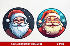 Santa Claus Ornament Clipart, Christmas Santa Ornaments PNG Product Image 1