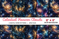 Celestial Heaven Clouds Glow Light JPG Product Image 1