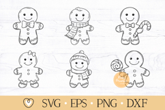 Gingerbread Man svg, Christmas cut file, Christmas Cookie Product Image 1