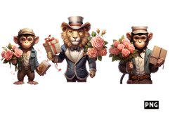 Romatic Gentleman Animal clipart Product Image 1