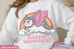 Fluffin Meowgica PNG, Funny Cat Sublimation PNG Product Image 2