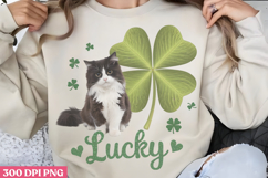 St Patricks Day Cat Sublimation Bundle PNG Product Image 8