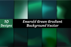 Emerald Green Gradient Backgrounds Vector Product Image 1