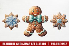 Beautiful Christmas Watercolor Clipart Product Image 1