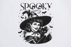 Vintage Halloween Witch, Spooky girly Product Image 1