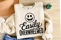 Easily Overwhelmed Svg Design | Svg Cut Files | Shirt Svg Product Image 2