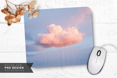 Heart Rain Clouds Mouse Pad PNG Design Product Image 1