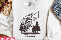 HE IS RIZZIN PNG, Jesus Sublimation PNG Product Image 2