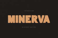 Minerva Blackout Font | Retro Bold Display Typeface Product Image 1