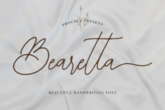 Bearetta - Beautiful Handwritting Font Product Image 1