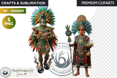 Aztec Deities Pantheon Cliparts | Ancient Mythology gods PNG Product Image 1