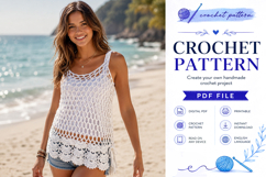 Floral Crochet Cami Pattern PDF Product Image 4