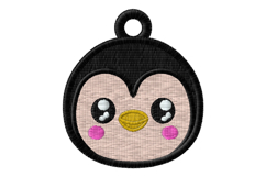 Cute Penguin Keychain Embroidery Design Product Image 2