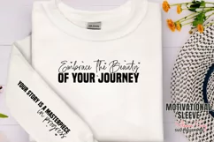 Embrace the beauty of your journey Sleeve SVG Product Image 1