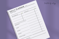 Simple Daily Planner Template | Canva Editable planner Product Image 1