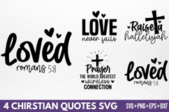 Chirstian Quotes SVG Product Image 1