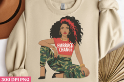 Empowering Black Girl Clipart PNG Product Image 2