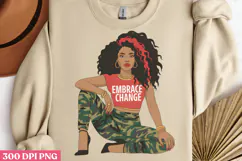 Empowering Black Girl Clipart PNG Product Image 2