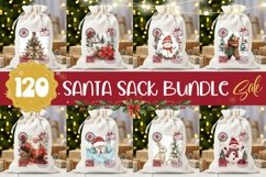 Big Christmas Santa Sack Bundle, Christmas Gift Bag Designs Product Image 1