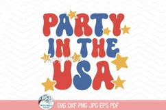 Party In The USA SVG | 4th of July Festive Illustration Product Image 2