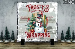Frostys Christmas Market,Christmas Vintage Sign Sublimation Product Image 1