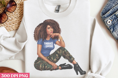 Empowering Black Girl Clipart PNG Product Image 2