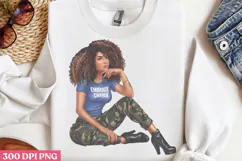 Empowering Black Girl Clipart PNG Product Image 2