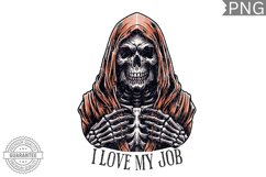I Love My Job, Halloween Skeleton Sublimation - PNG Design Product Image 1