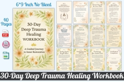 30-Day Deep Trauma Healing Workbook Product Image 1