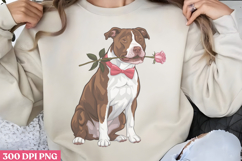 Valentine Dog Sublimation PNG Product Image 1