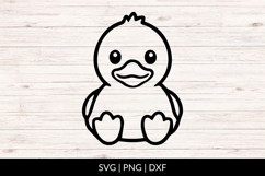 Cute Baby Duck SVG Product Image 1