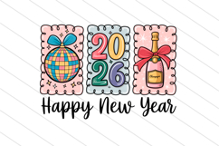 2026 Happy New Year PNG, New Year PNG Product Image 1
