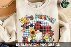 Hello Summer Sublimation PNG - Summer Design Product Image 1