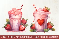 Valentines Day Drink Clipart, Valentines Day PNG Product Image 1