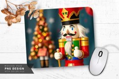 Classic Nutcracker in Traditional Outfit Mouse Pad PNG Product Image 1
