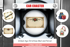 Gilded Age Christmas Mail Car Coaster Product Image 1