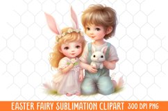 Easter Fairy Sublimation Clipart, Spring Fairy Clipart Product Image 1