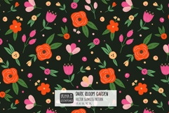Dark Bloom Floral Pattern Product Image 1