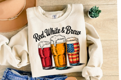 Red, White &amp; Brew svg | 4th of July Svg | Shirt Svg Product Image 1