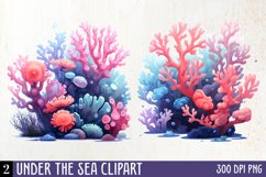 Under The Sea Clipart, Watercolor Clipart Product Image 1