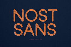 Nost Sans Lines Hand Drawn Sans Serif Font Product Image 1